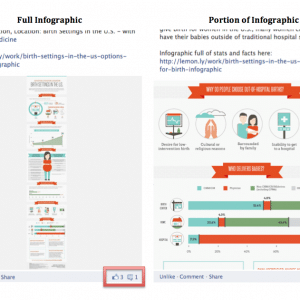 infographic post on facebook