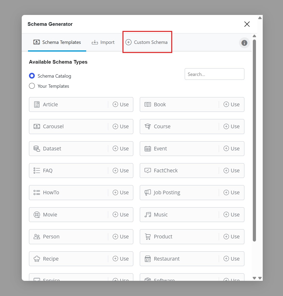 RankMath Schema Templates